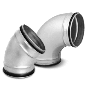 Coude galvanisé avec joint EPDM